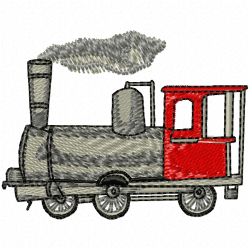 Trains Embroidery Design 6 Trains Embroidery Design 6